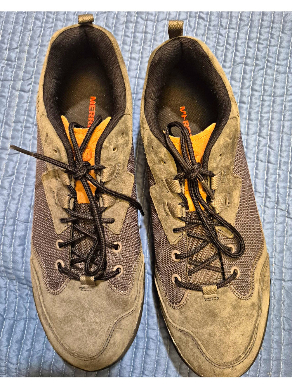 Merrell Men's Hiking Shoes Gray/Tan/Black US 12 Medium